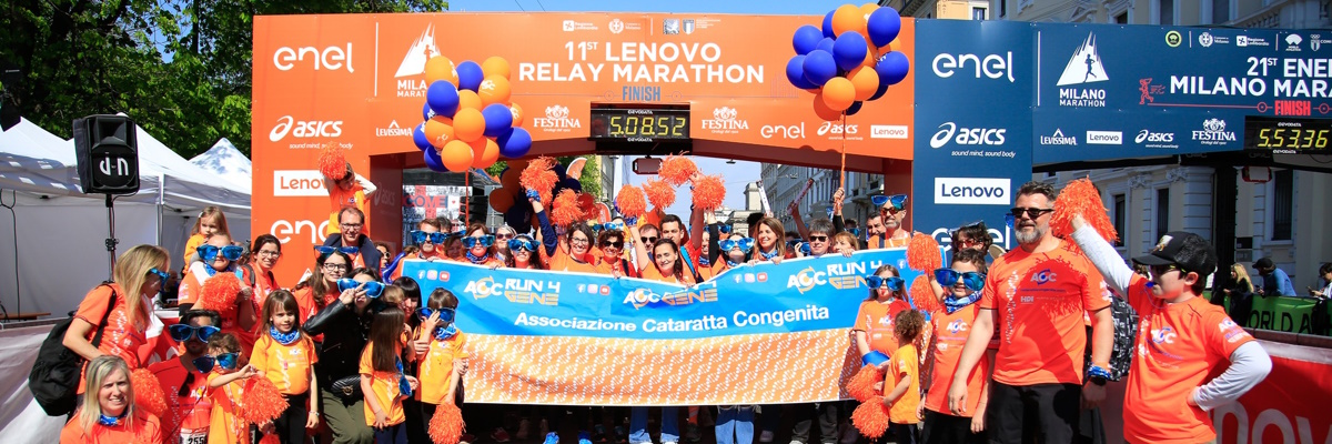 APS Cataratta Congenita alla Relay Marathon di Milano per il progetto “RUN 4 GENE”