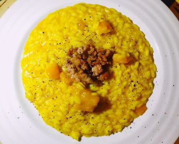 risotto salsiccia e zucca