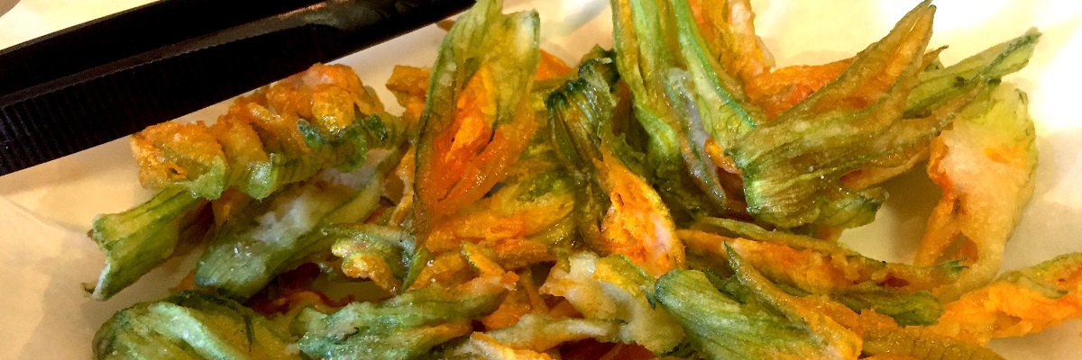 Fiori di zucca croccanti in pastella light (ovvero come preparare un fritto in maniera corretta)